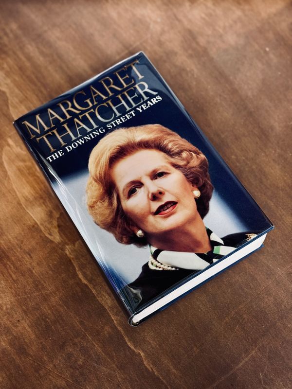 The Downing Street Years by Margaret Thatcher (HarperCollins First Edition Hardcover, Signed)