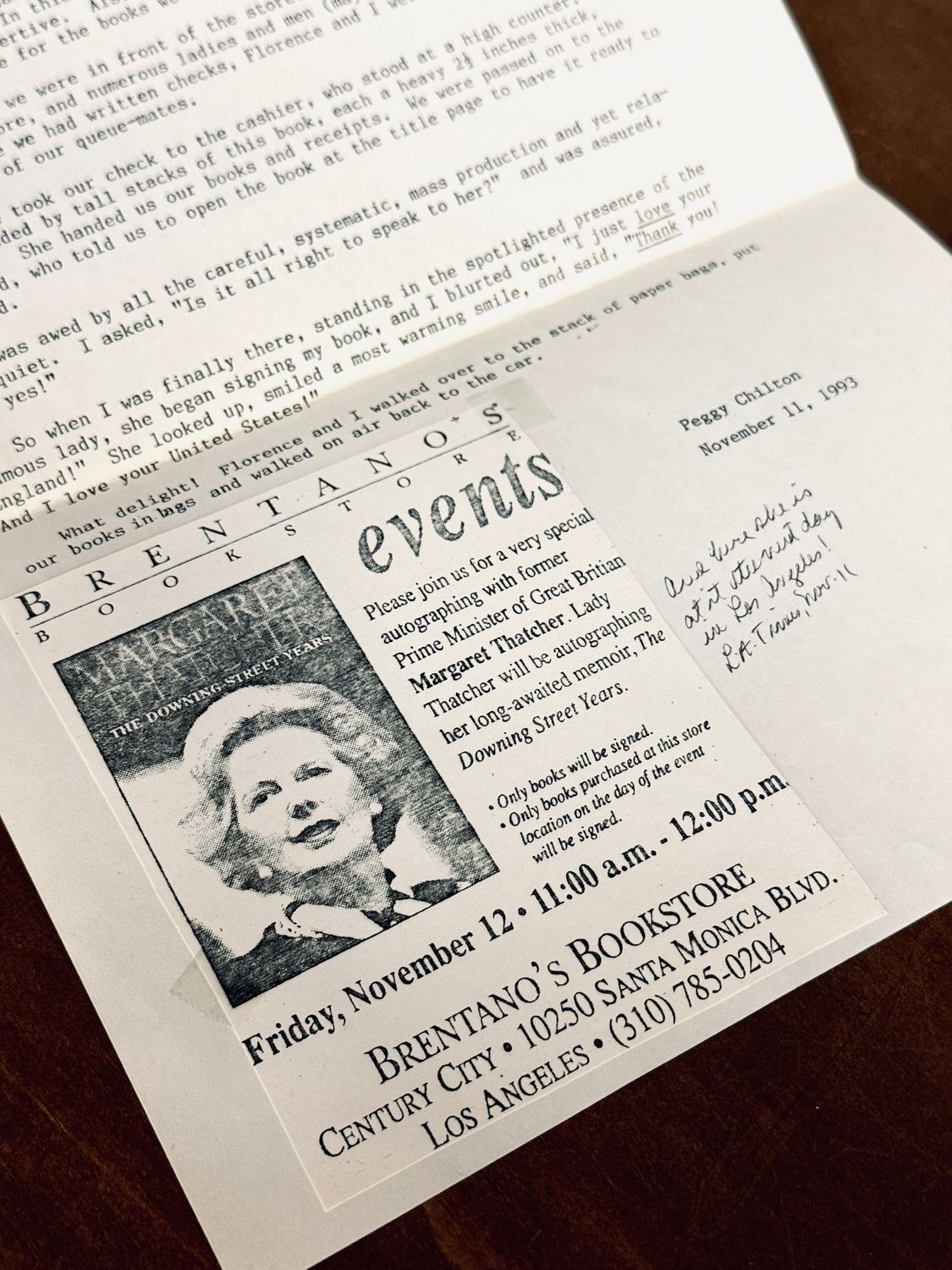 The Downing Street Years by Margaret Thatcher (HarperCollins First Edition Hardcover, Signed)