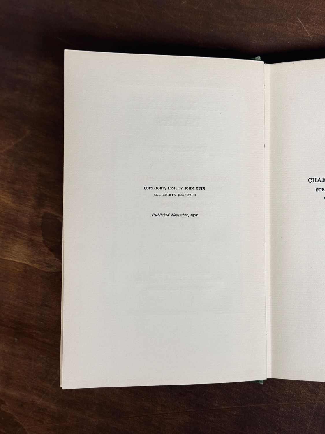 Our National Parks by John Muir (1901 Houghton Mifflin First Edition Hardcover, Presentation Inscription to P. G. Gates, 1908)