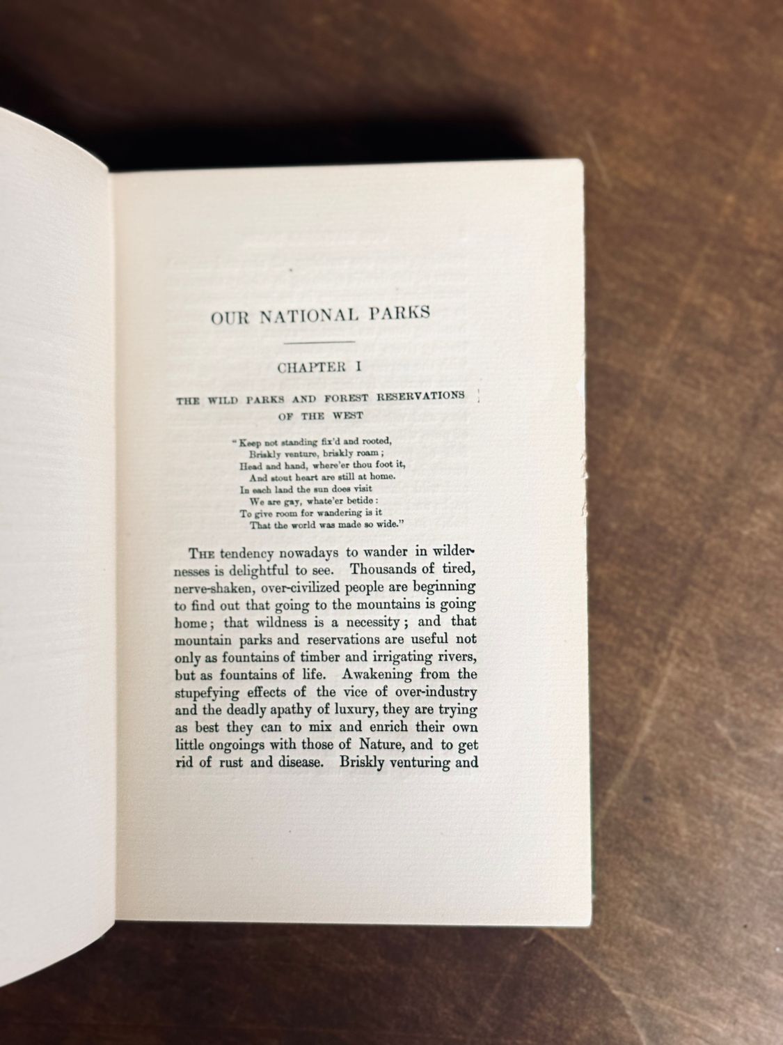Our National Parks by John Muir (1901 Houghton Mifflin First Edition Hardcover, Presentation Inscription to P. G. Gates, 1908)