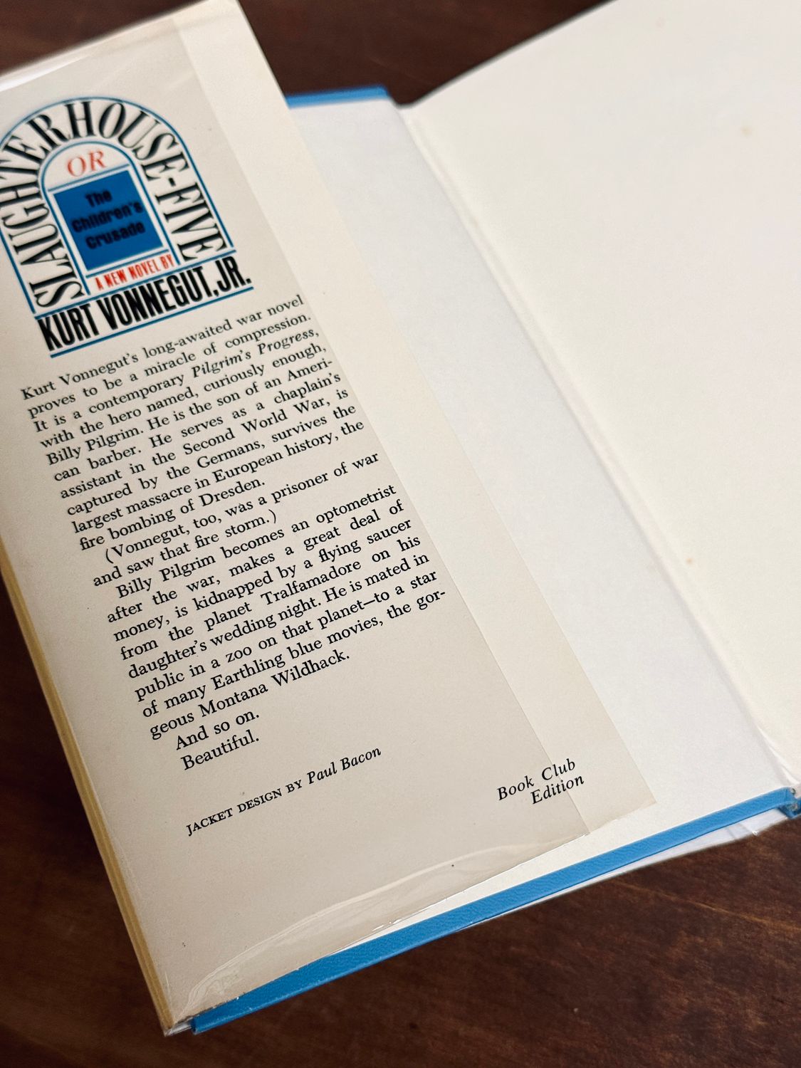 Slaughterhouse-Five — 1969 Book Club Edition (Exceptional Copy in Original Dust Jacket)