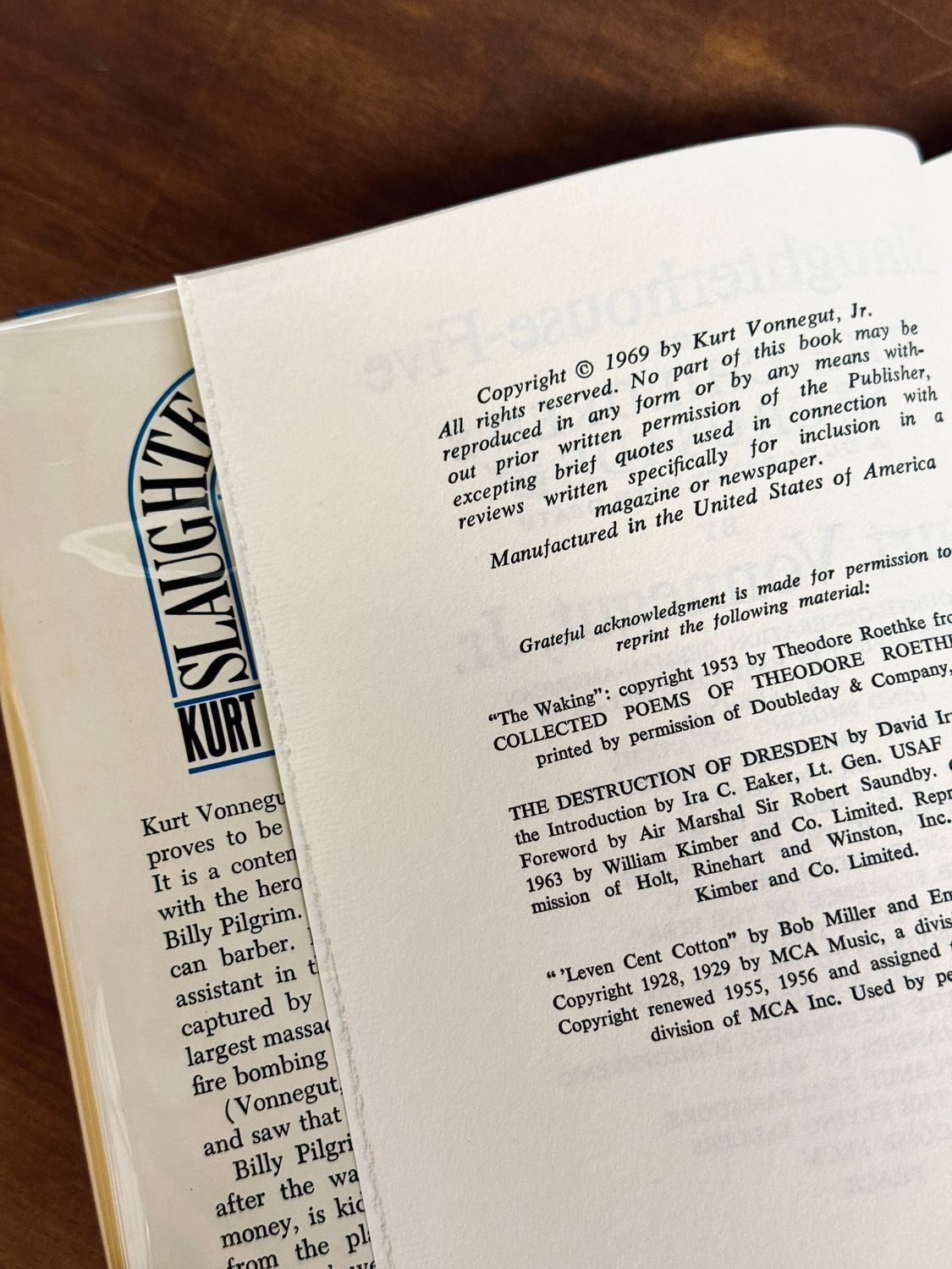 Slaughterhouse-Five — 1969 Book Club Edition (Exceptional Copy in Original Dust Jacket)