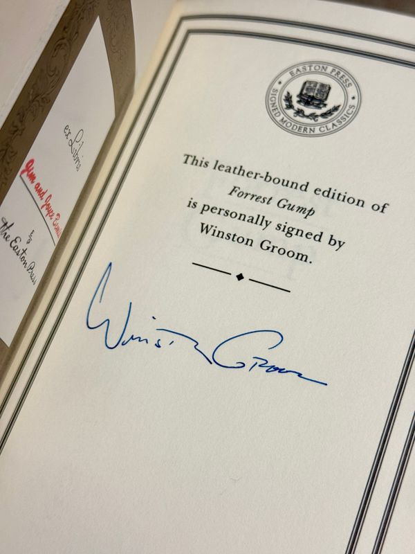 Forrest Gump by Winston Groom (Easton Press Signed Limited Edition)