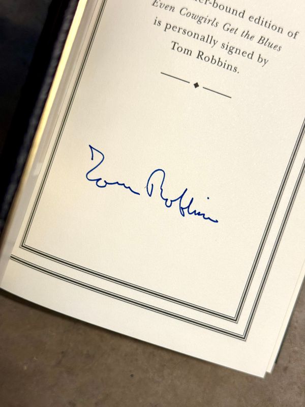 Even Cowgirls Get the Blues by Tom Robbins (Easton Press Signed Limited Edition)