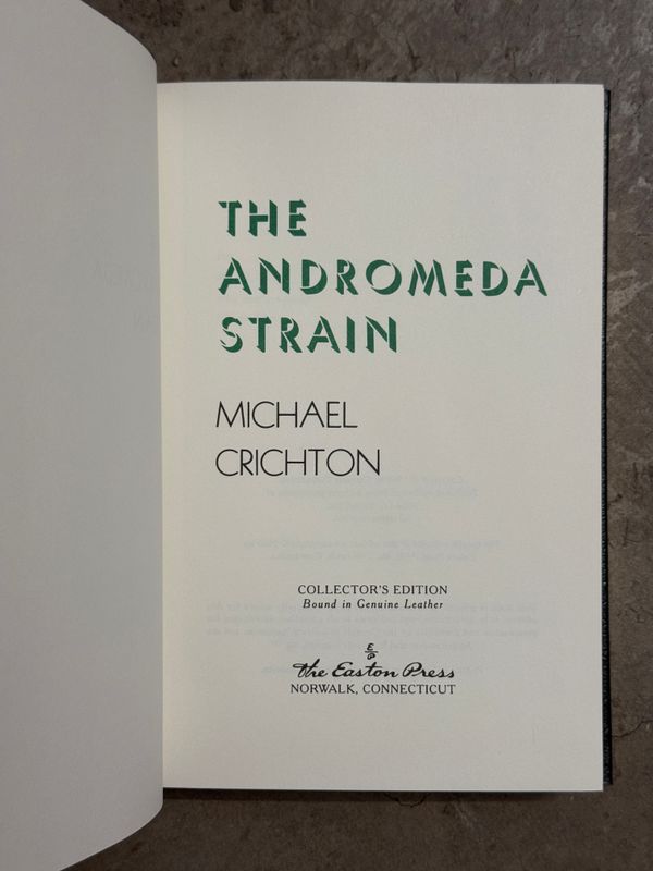 The Andromeda Strain by Michael Crichton (Easton Press Signed Limited Edition)