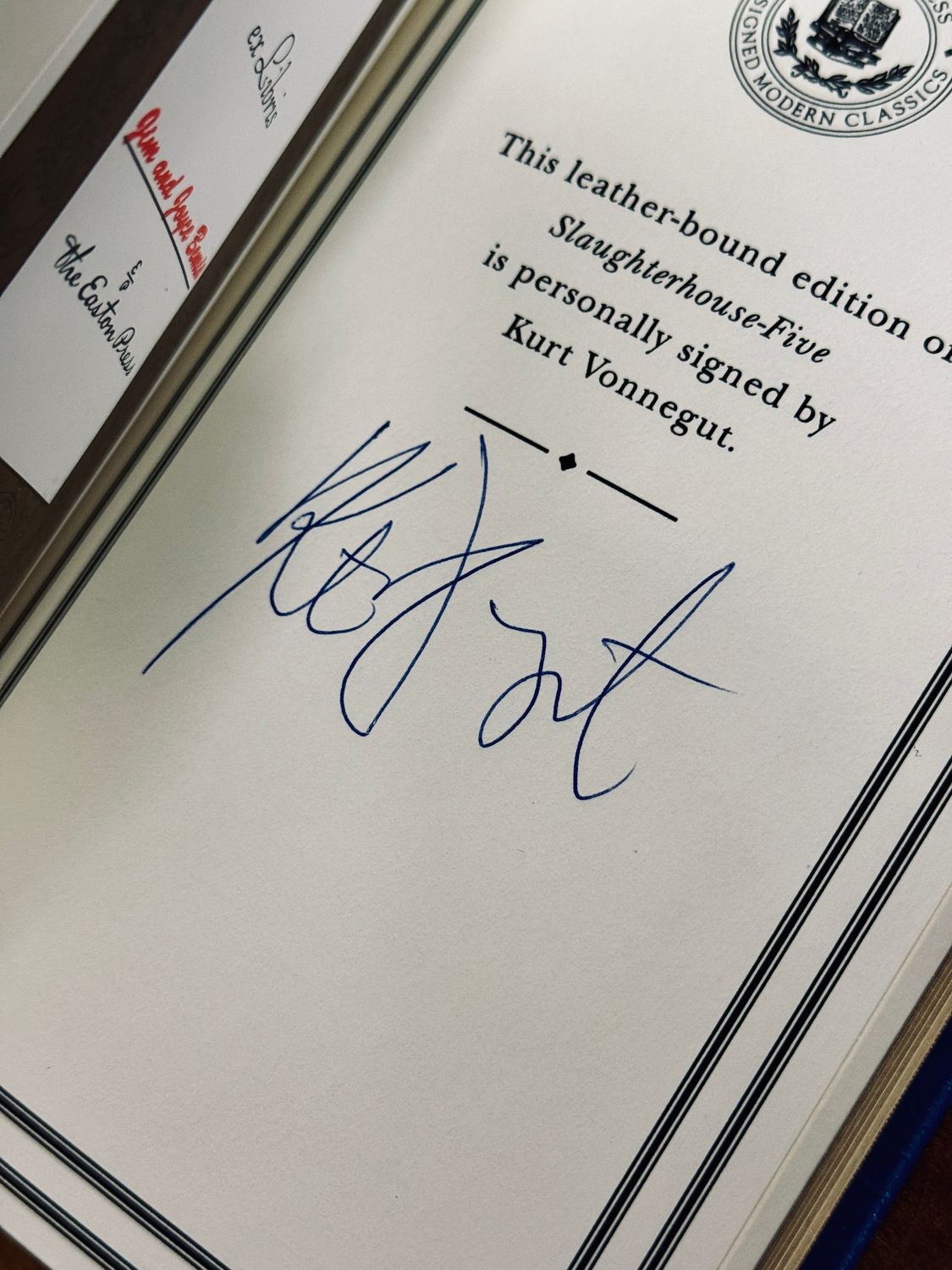 Slaughterhouse-Five by Kurt Vonnegut (Easton Press Signed Edition)