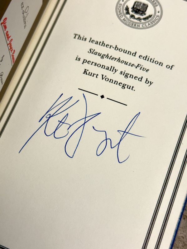 Slaughterhouse-Five by Kurt Vonnegut (Easton Press Signed Edition)