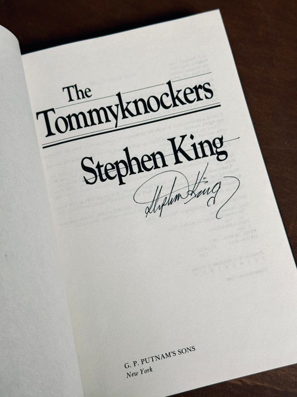 Signed First Edition The Tommyknockers – Stephen King (1987) | Bangor-Era Signature | Provenance