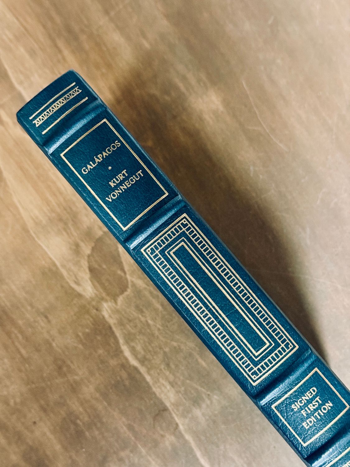 Galápagos by Kurt Vonnegut (Franklin Library Signed First Edition)