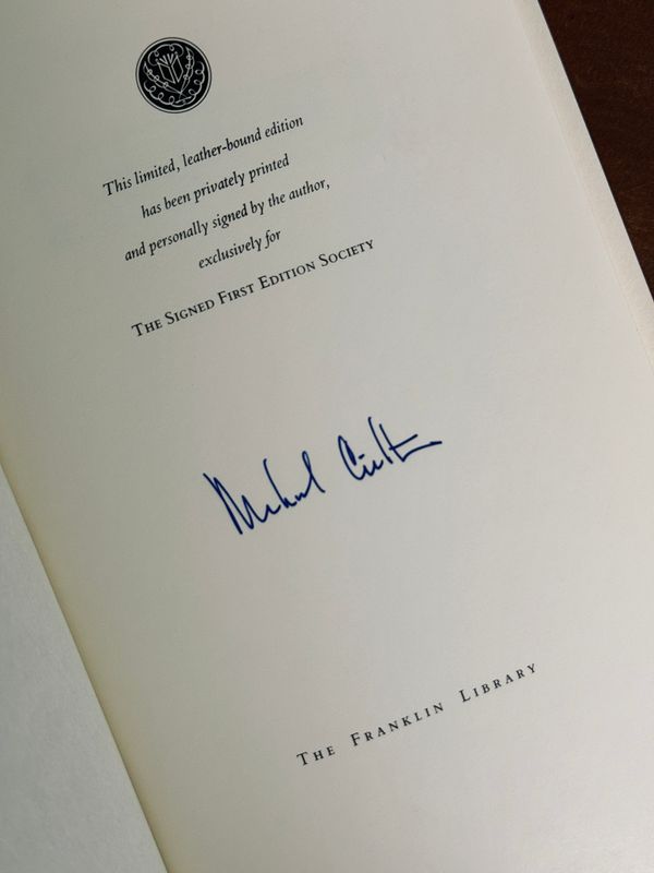 Disclosure by Michael Crichton (Franklin Library Signed First Edition)