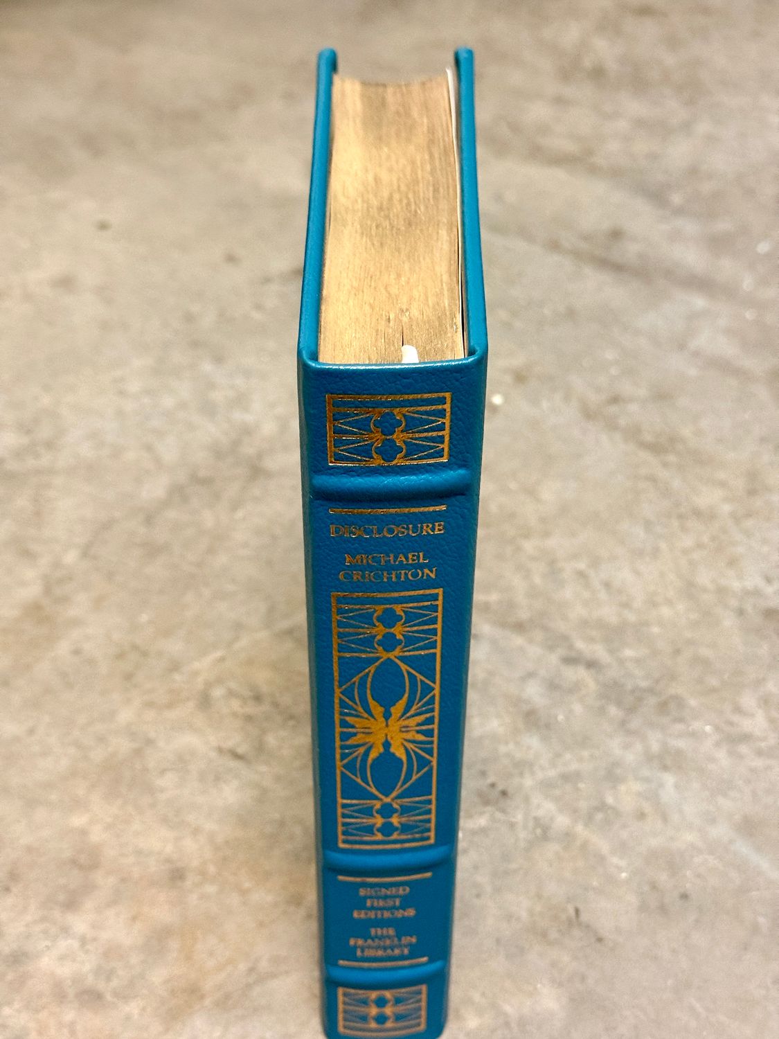 Disclosure by Michael Crichton (Franklin Library Signed First Edition)