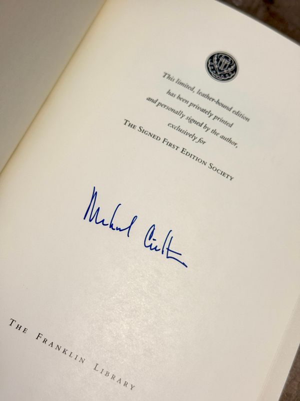Disclosure by Michael Crichton (Franklin Library Signed First Edition)