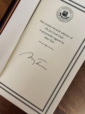 The Joy Luck Club by Amy Tan (Easton Press Signed Modern Classics Edition)