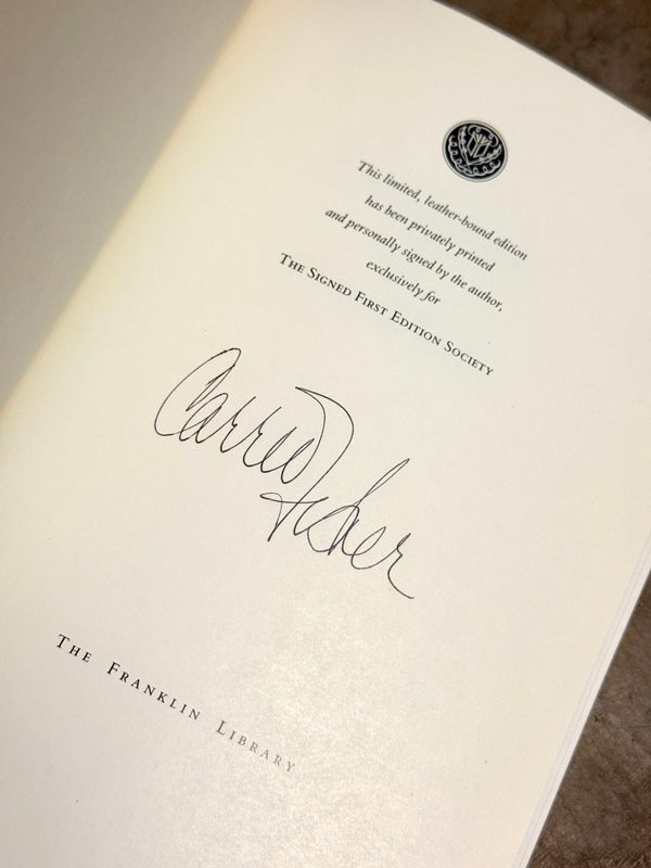 Delusions of Grandma by Carrie Fisher (Franklin Library Signed First Edition Society)