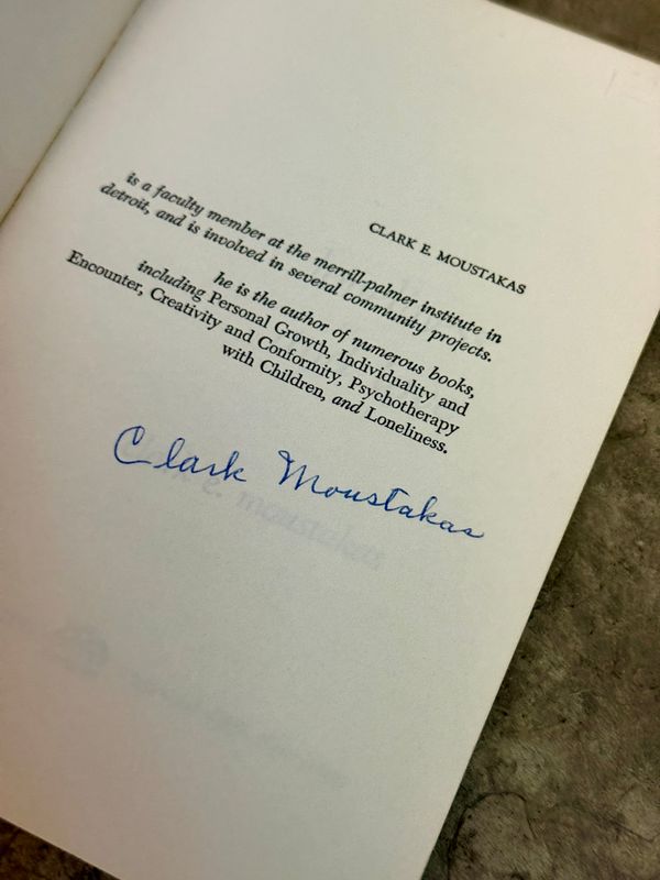 Loneliness and Love by Clark E. Moustakas (Signed Paperback Edition)