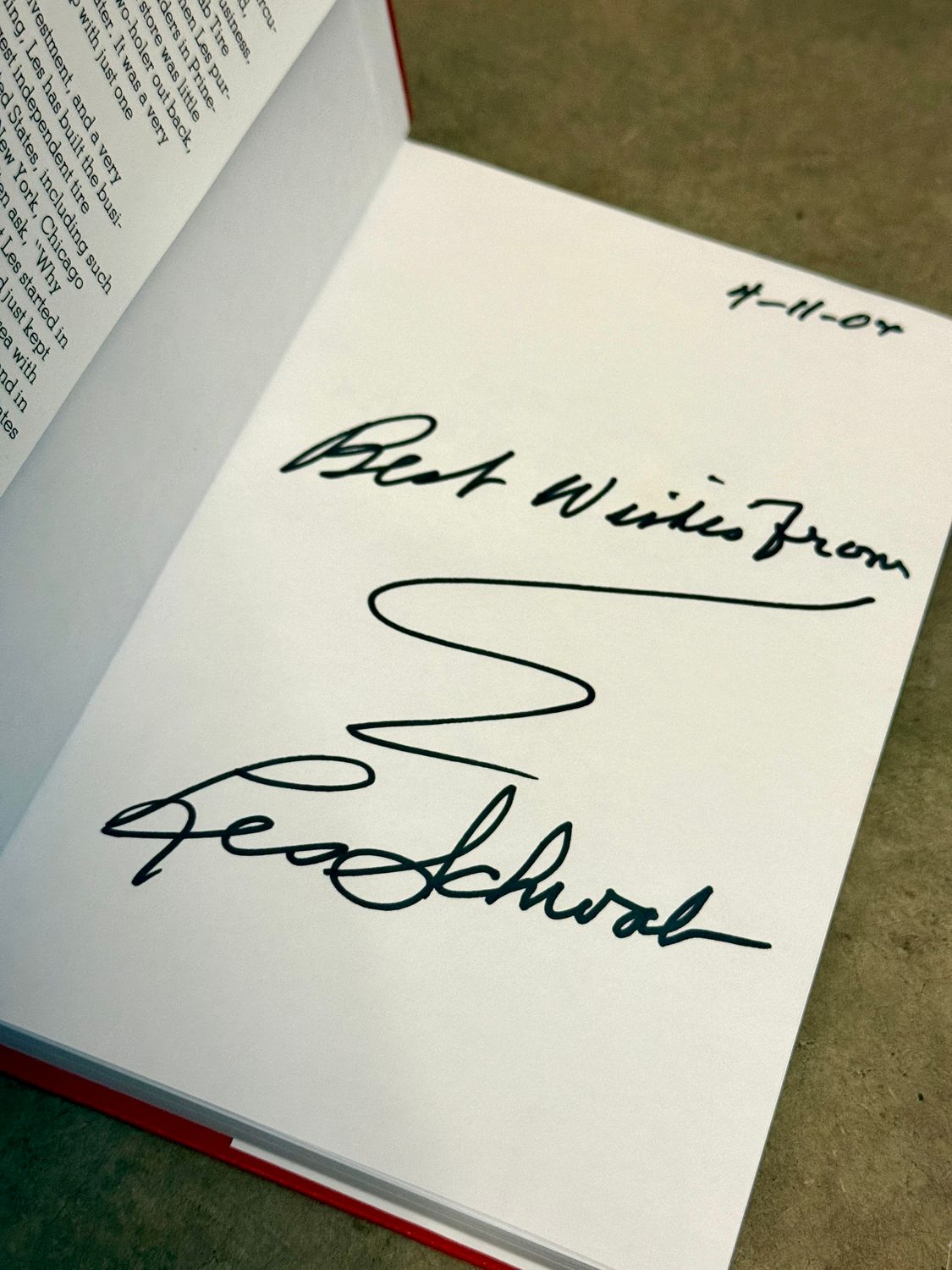 Pride in Performance by Les Schwab (Signed, Third Printing, 1996)