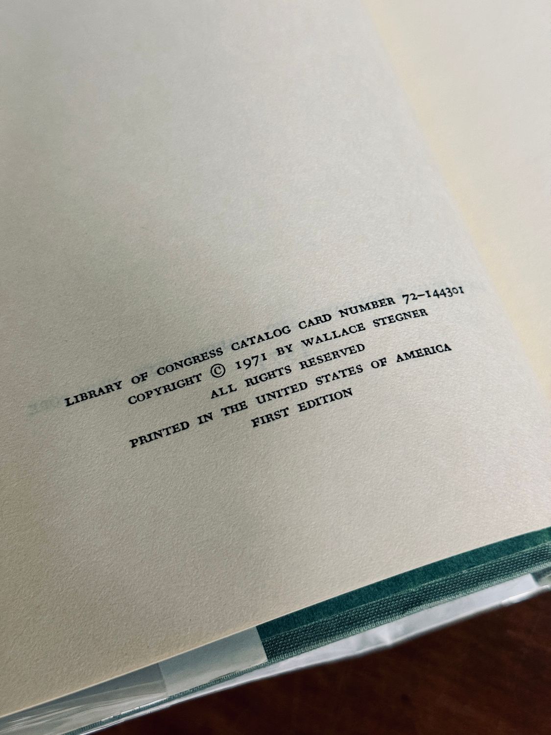 Angle of Repose by Wallace Stegner (Signed First Edition, 1971)