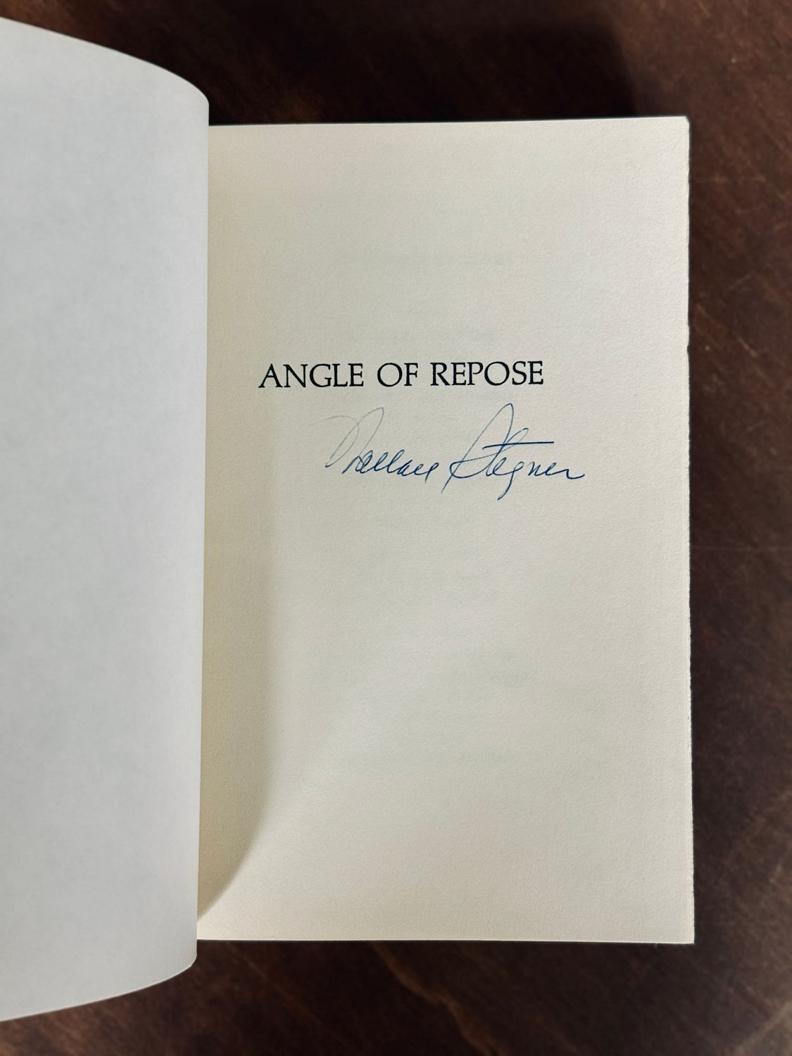 Angle of Repose by Wallace Stegner (Signed First Edition, 1971)
