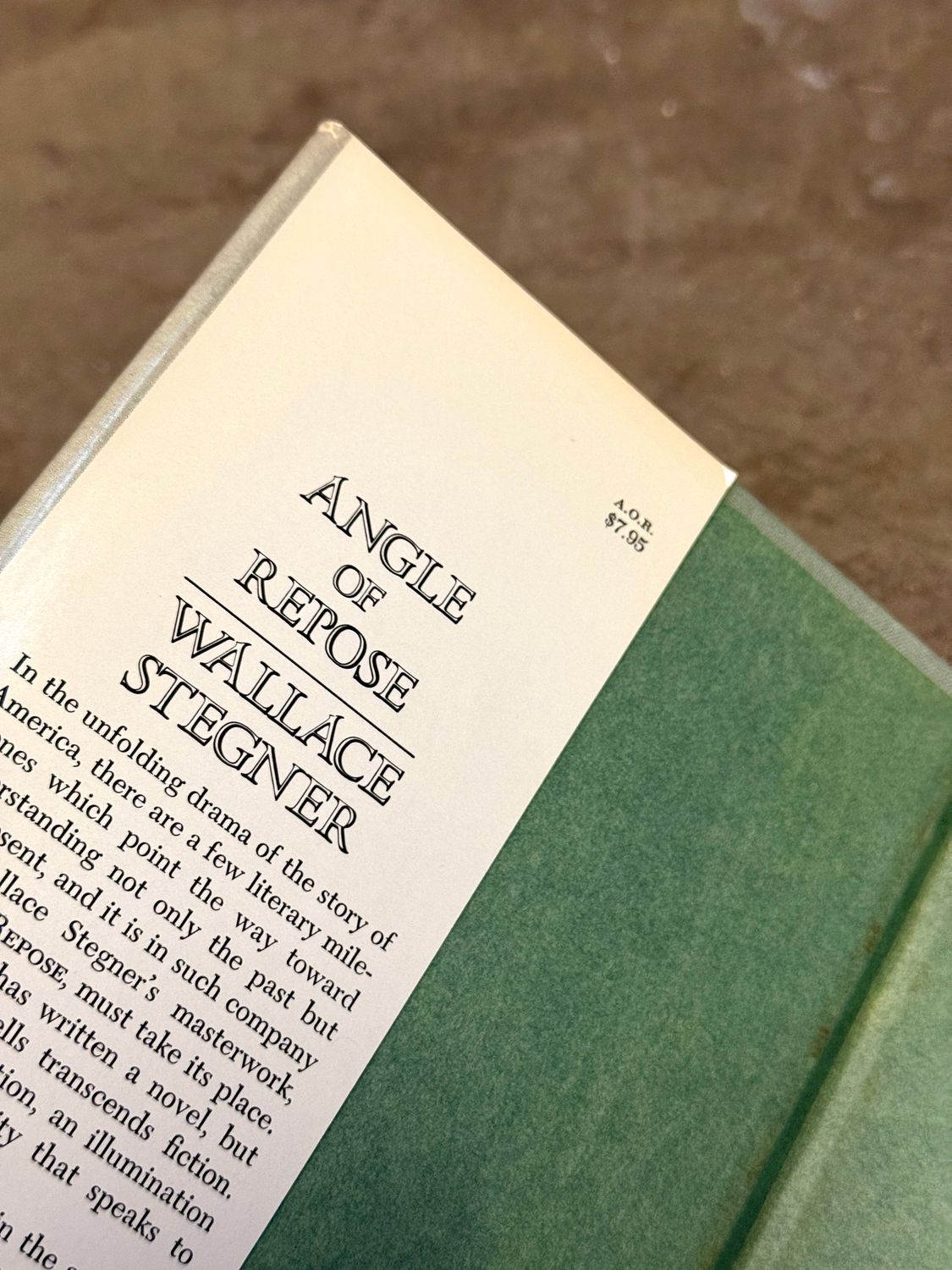 Angle of Repose by Wallace Stegner (Signed First Edition, 1971)