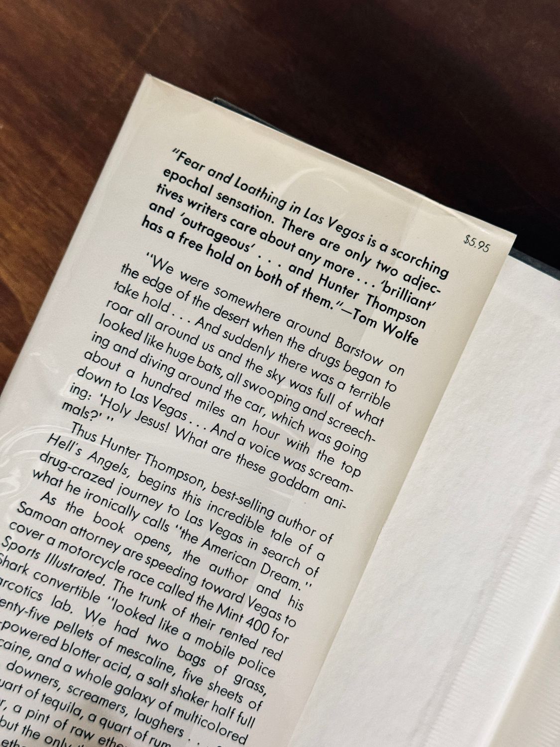 Fear and Loathing in Las Vegas by Hunter S. Thompson (First Edition, First Printing, 1971)