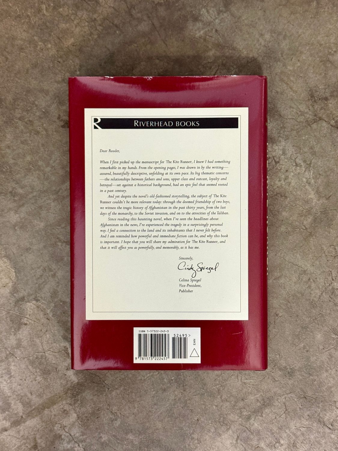 The Kite Runner by Khaled Hosseini (Signed &amp; Dated, Seventh Printing, 2003)
