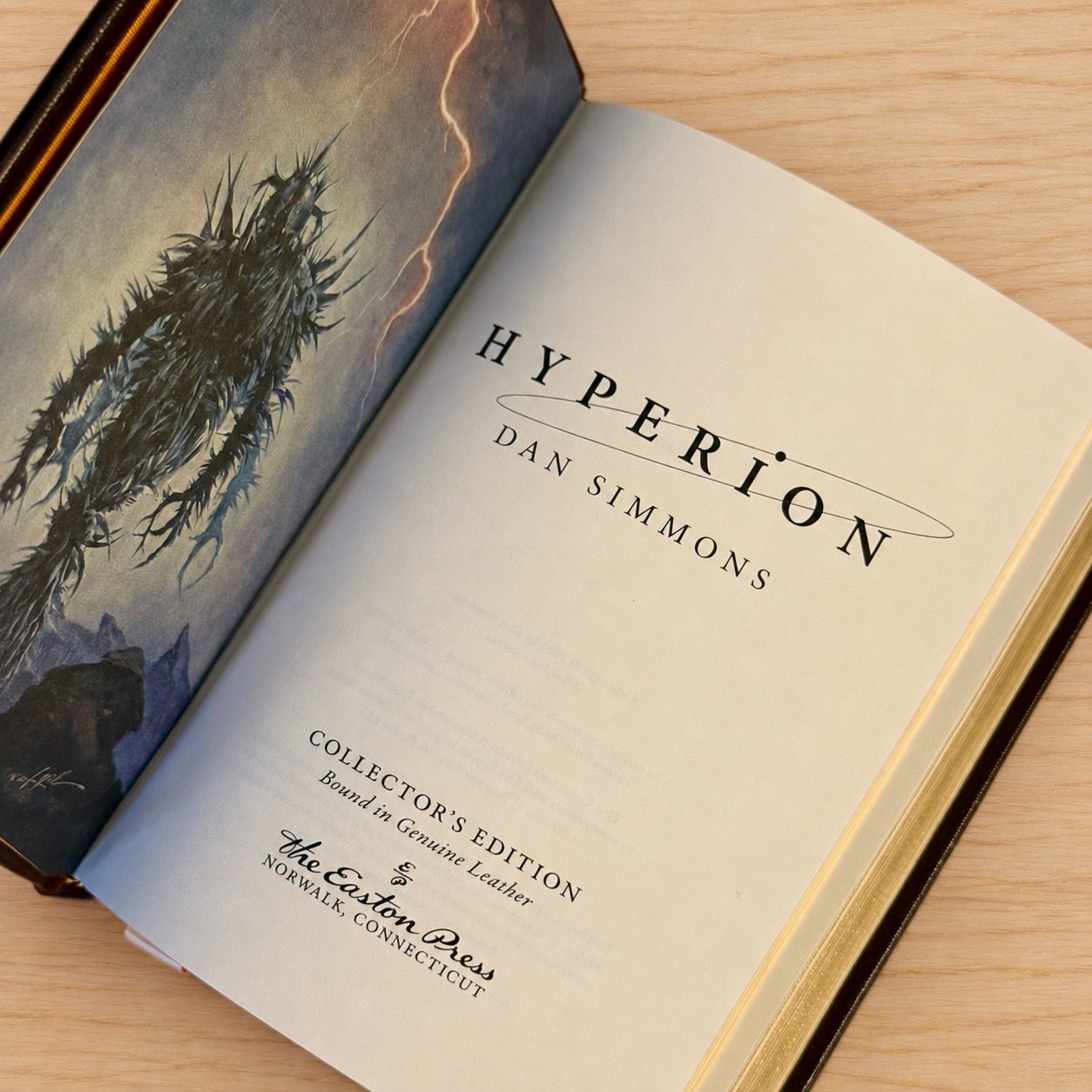 Hyperion by Dan Simmons (Easton Press Collector’s Edition, Genuine Leather, 2022)