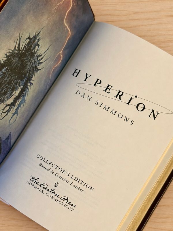 Hyperion by Dan Simmons (Easton Press Collector’s Edition, Genuine Leather, 2022)