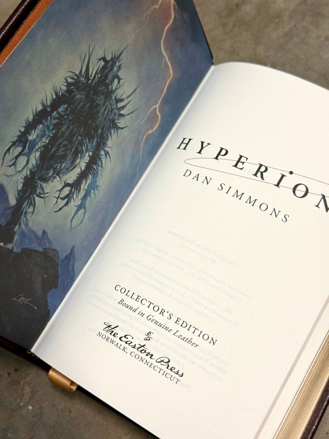 Hyperion by Dan Simmons (Easton Press Collector’s Edition, Genuine Leather, 2022)