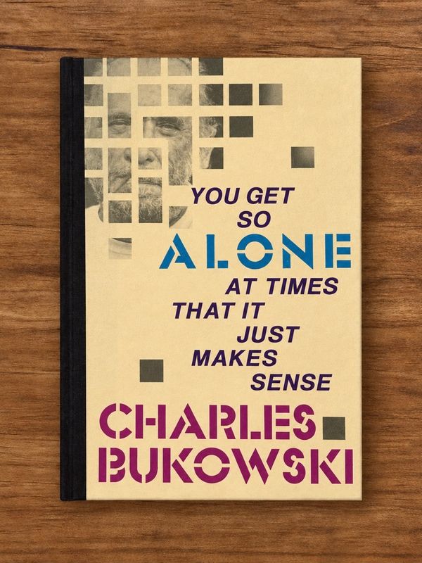 You Get So Alone at Times That It Just Makes Sense by Charles Bukowski (Black Sparrow Press Hardcover, 12th Printing, 1998)