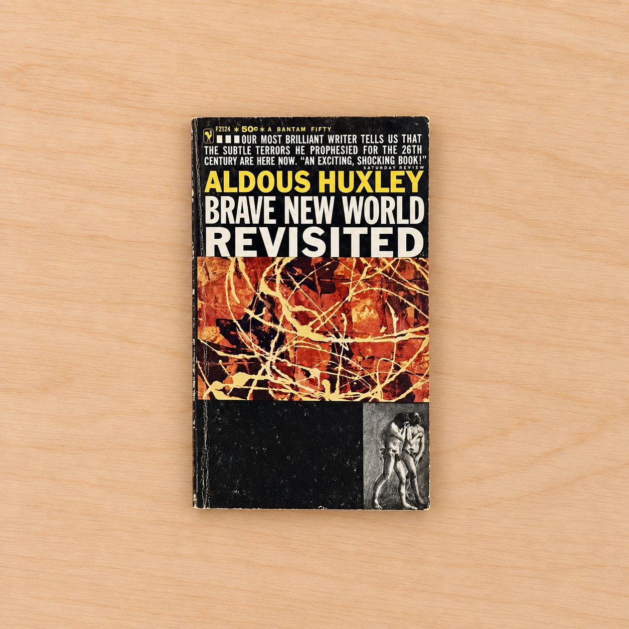 Brave New World Revisited by Aldous Huxley (Bantam F2124 Mass Market Paperback, 8th Printing, 1960s)