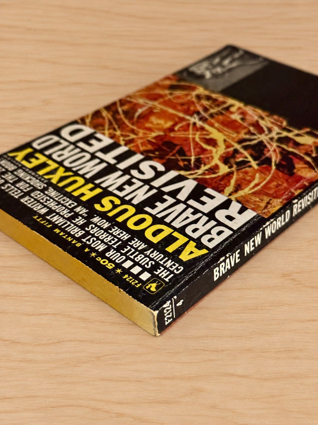 Brave New World Revisited by Aldous Huxley (Bantam F2124 Mass Market Paperback, 8th Printing, 1960s)