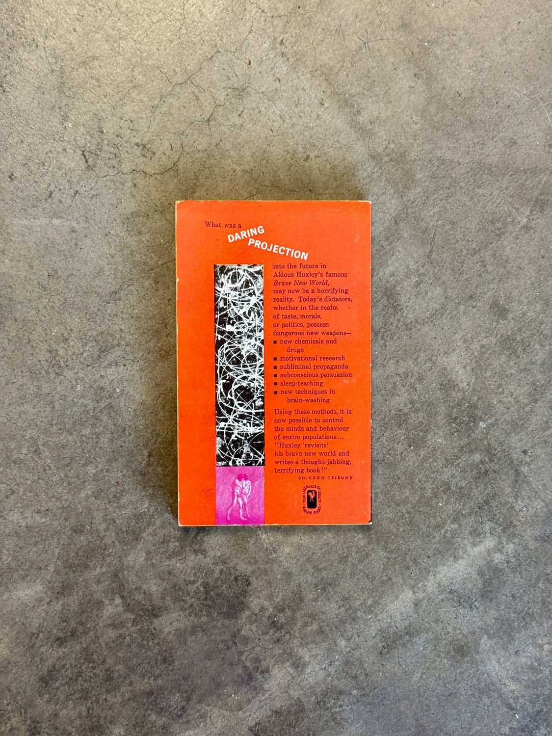 Brave New World Revisited by Aldous Huxley (Bantam F2124 Mass Market Paperback, 8th Printing, 1960s)