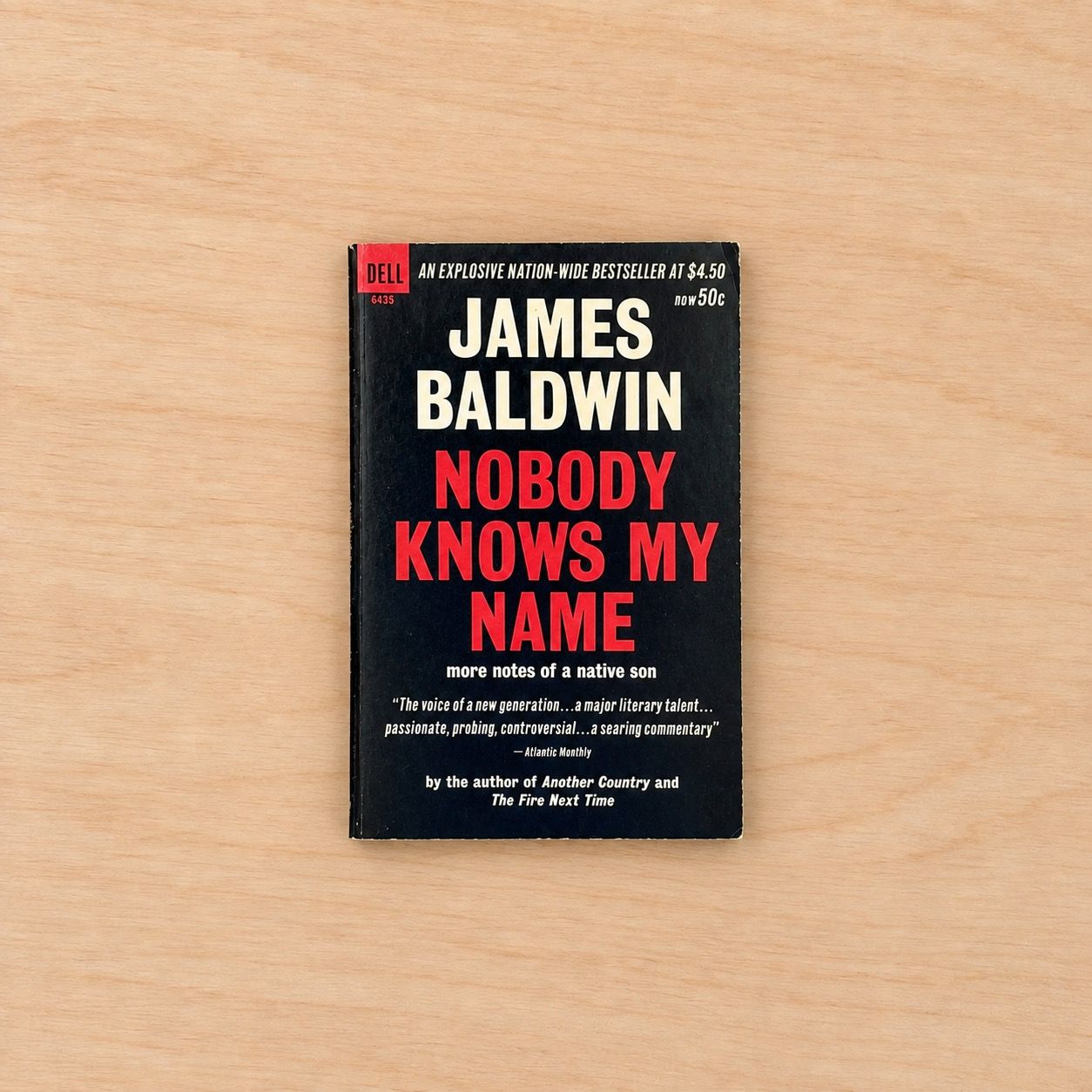 Nobody Knows My Name: More Notes of a Native Son by James Baldwin (First Dell Printing, Mass Market Paperback, 1963)