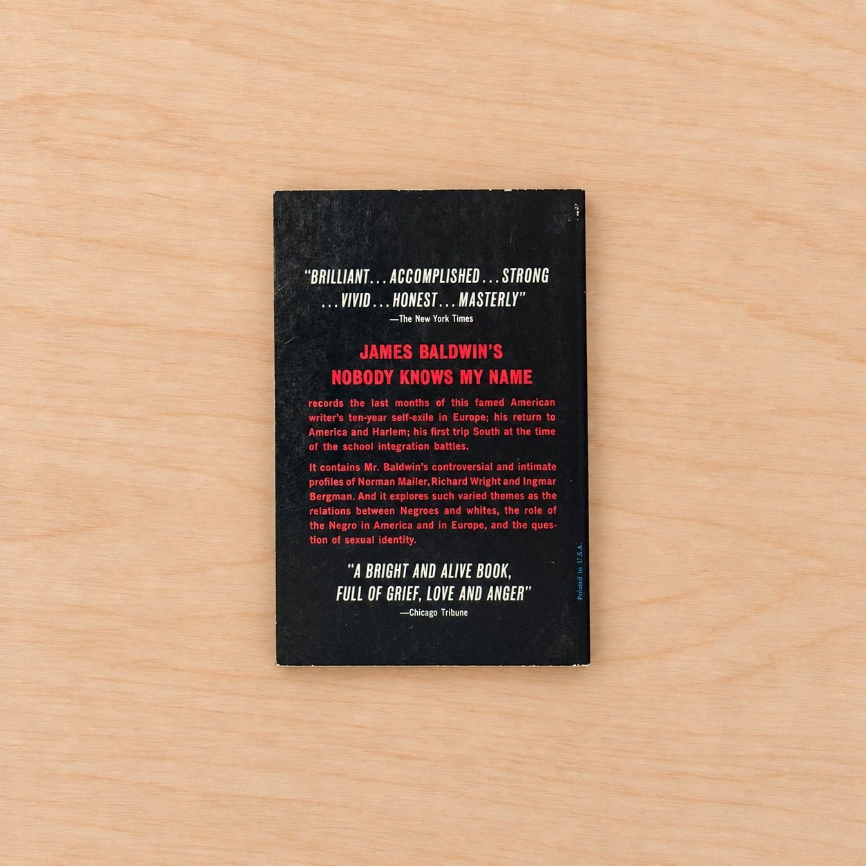 Nobody Knows My Name: More Notes of a Native Son by James Baldwin (First Dell Printing, Mass Market Paperback, 1963)