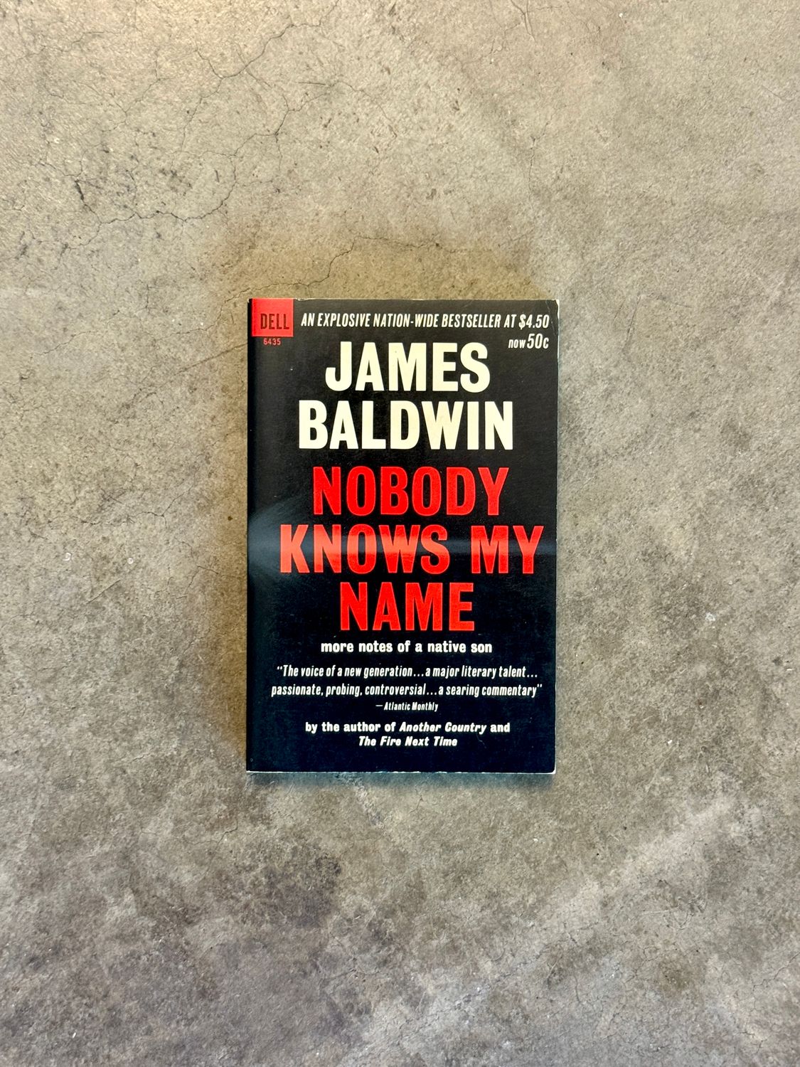 Nobody Knows My Name: More Notes of a Native Son by James Baldwin (First Dell Printing, Mass Market Paperback, 1963)