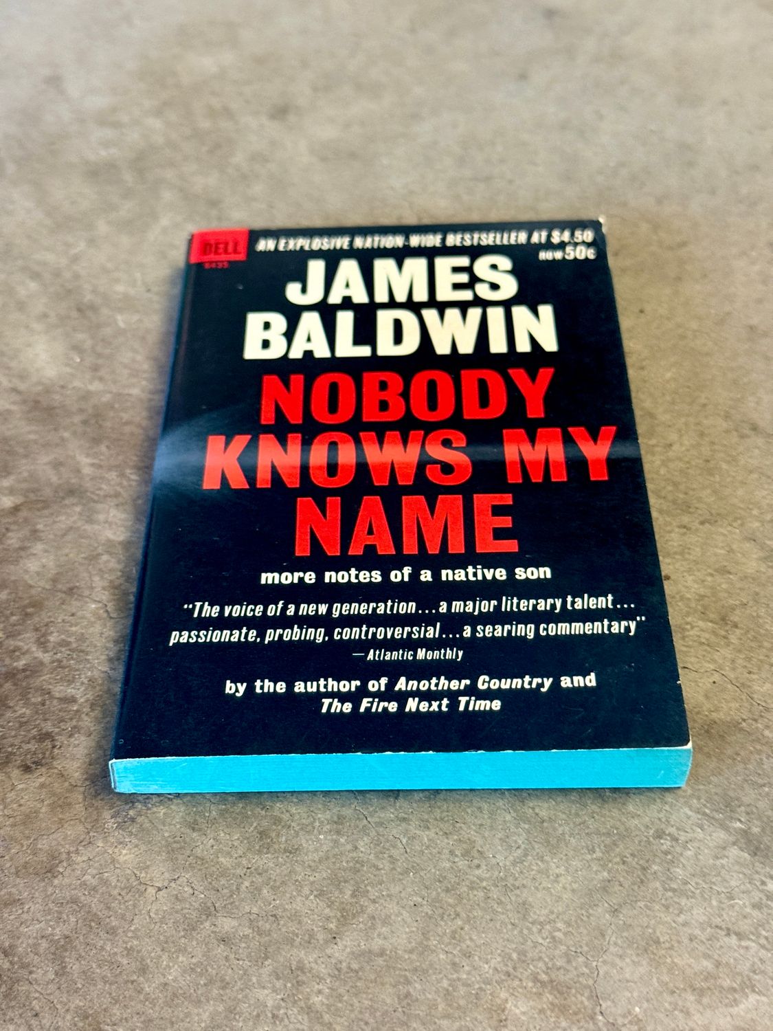Nobody Knows My Name: More Notes of a Native Son by James Baldwin (First Dell Printing, Mass Market Paperback, 1963)