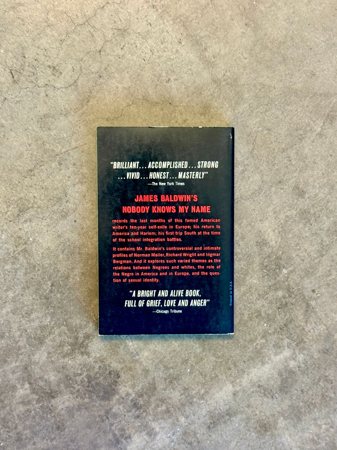 Nobody Knows My Name: More Notes of a Native Son by James Baldwin (First Dell Printing, Mass Market Paperback, 1963)