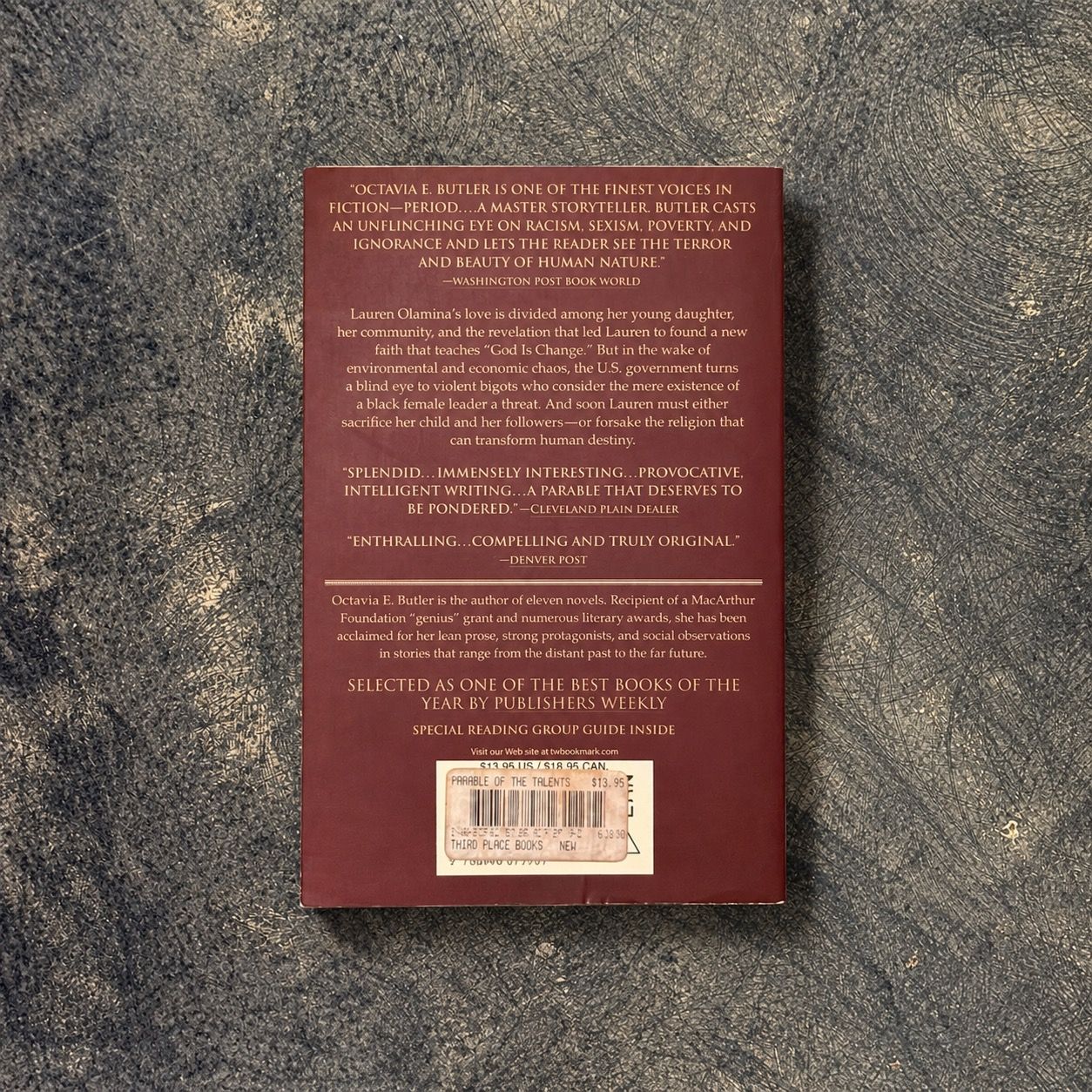 Parable of the Talents by Octavia E. Butler (Signed Warner Books Trade Paperback, 2nd Printing, 2000)