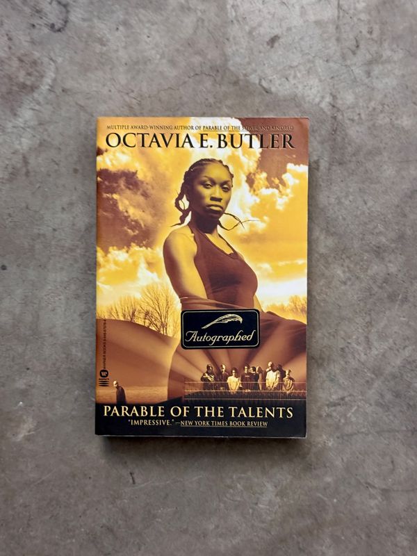 Parable of the Talents by Octavia E. Butler (Signed Warner Books Trade Paperback, 2nd Printing, 2000)