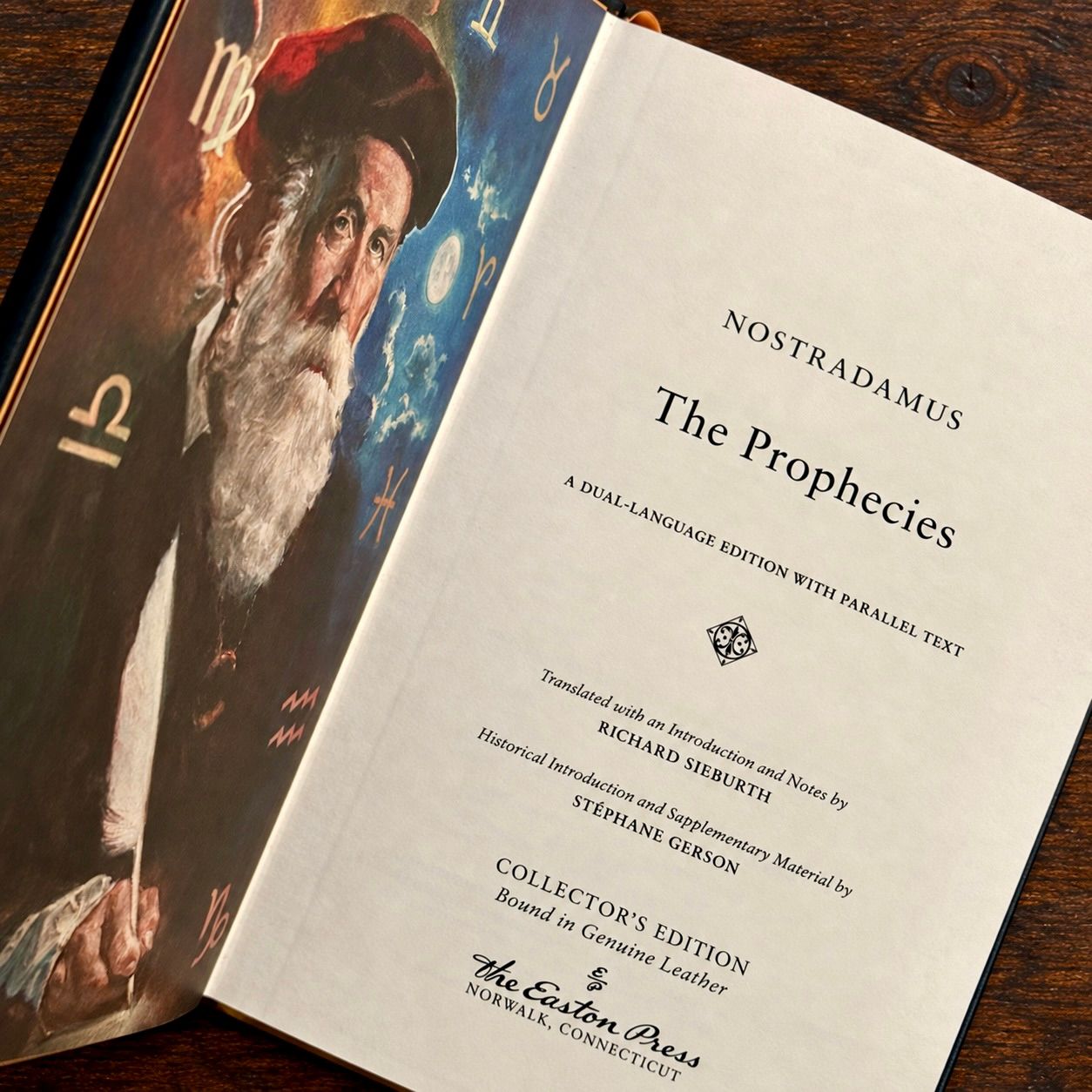 Nostradamus: The Prophecies (Easton Press Collector’s Edition, 2019, Leather Bound)