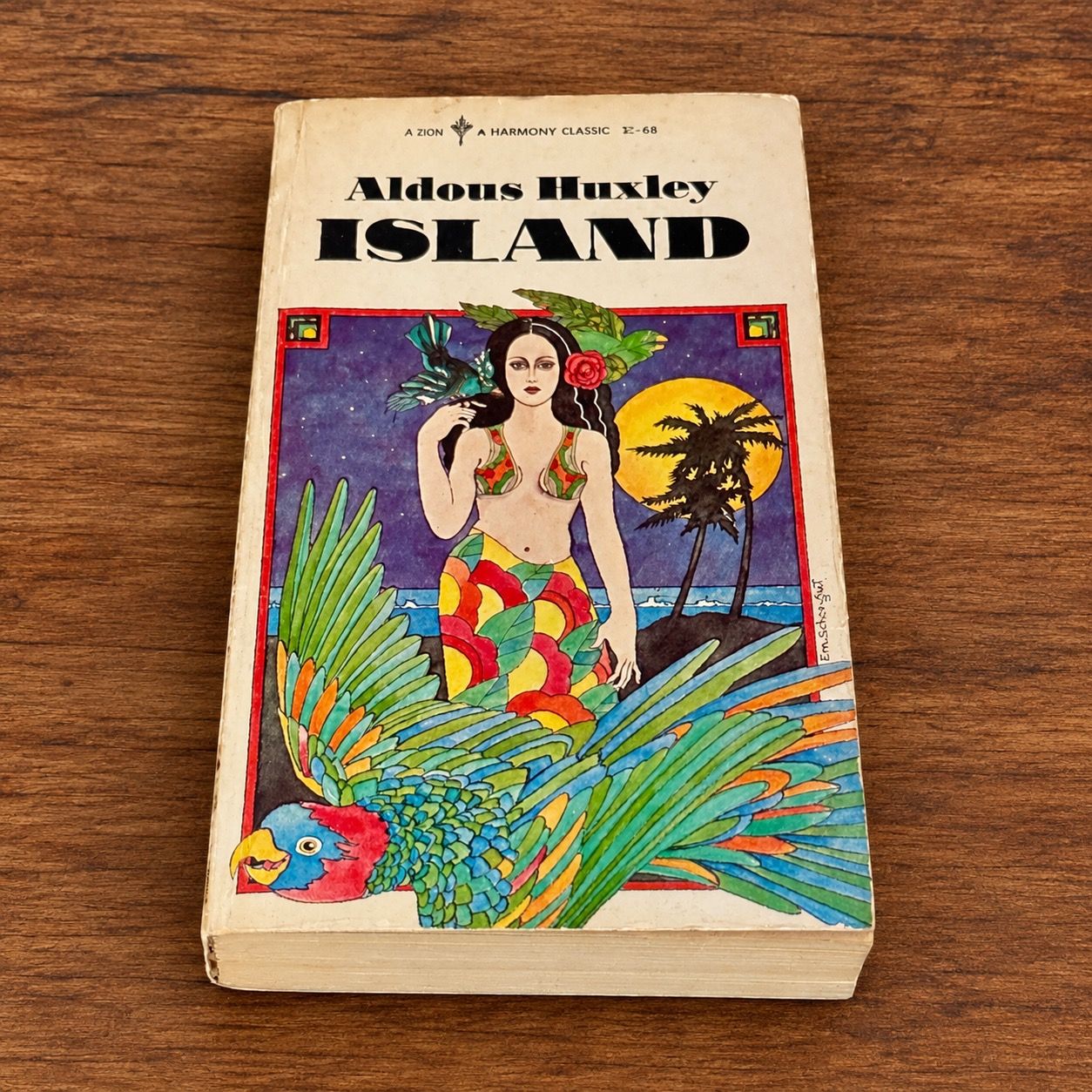 Island by Aldous Huxley (1972 First Perennial Classic Edition, Vintage Mass-Market Paperback)
