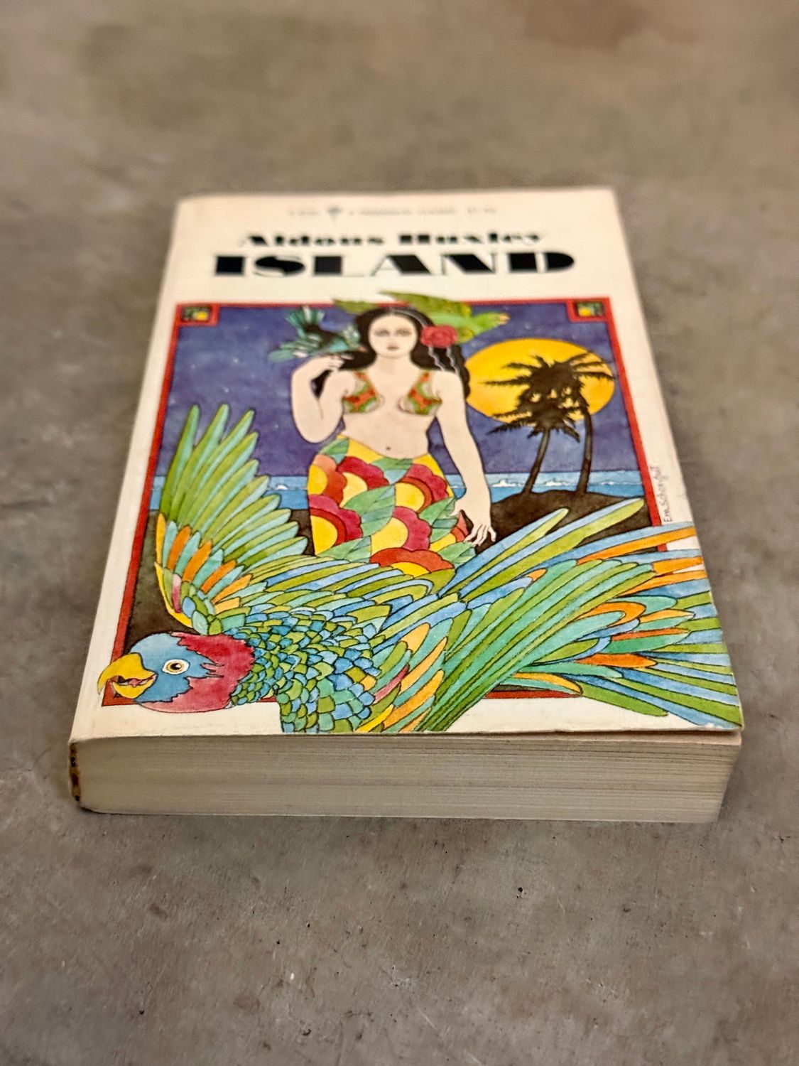 Island by Aldous Huxley (1972 First Perennial Classic Edition, Vintage Mass-Market Paperback)