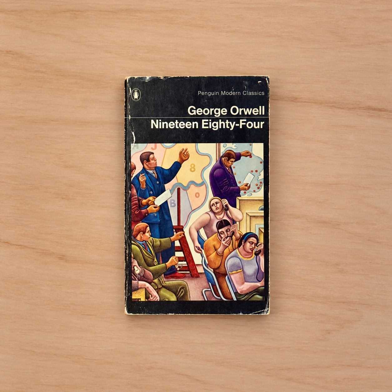 Nineteen Eighty-Four by George Orwell (1972 Penguin Modern Classics Paperback, William Roberts Cover)