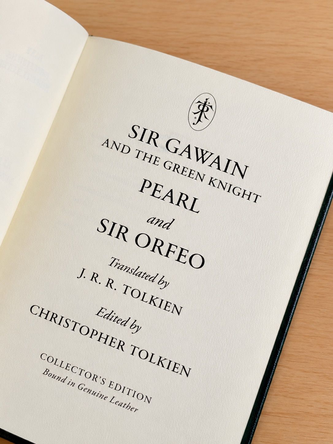 Sir Gawain and the Green Knight, Pearl and Sir Orfeo by J.R.R. Tolkien (Easton Press Collector’s Edition, 2019)