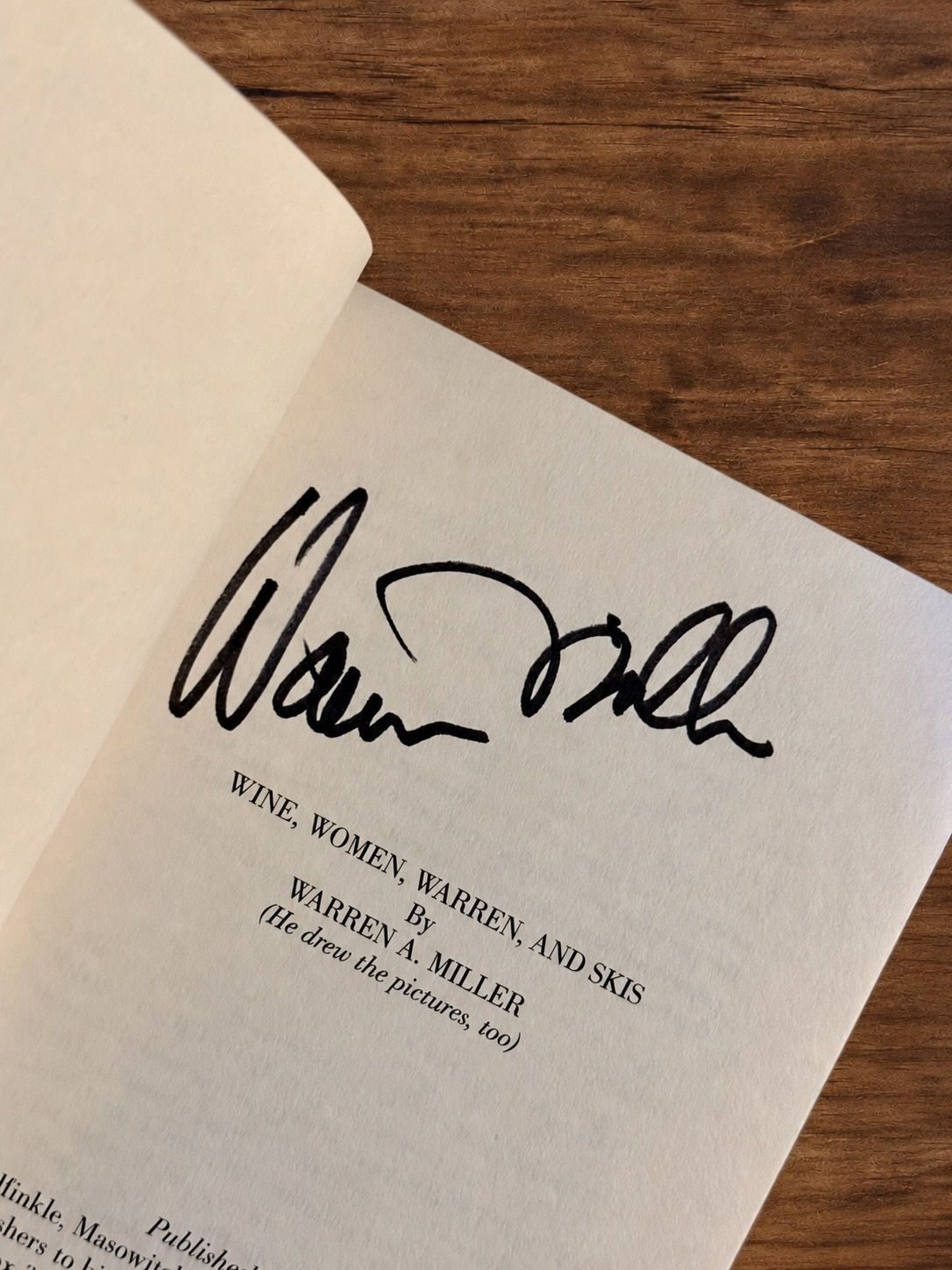 Wine, Women, Warren, &amp; Skis by Warren Miller (Signed Trade Paperback)
