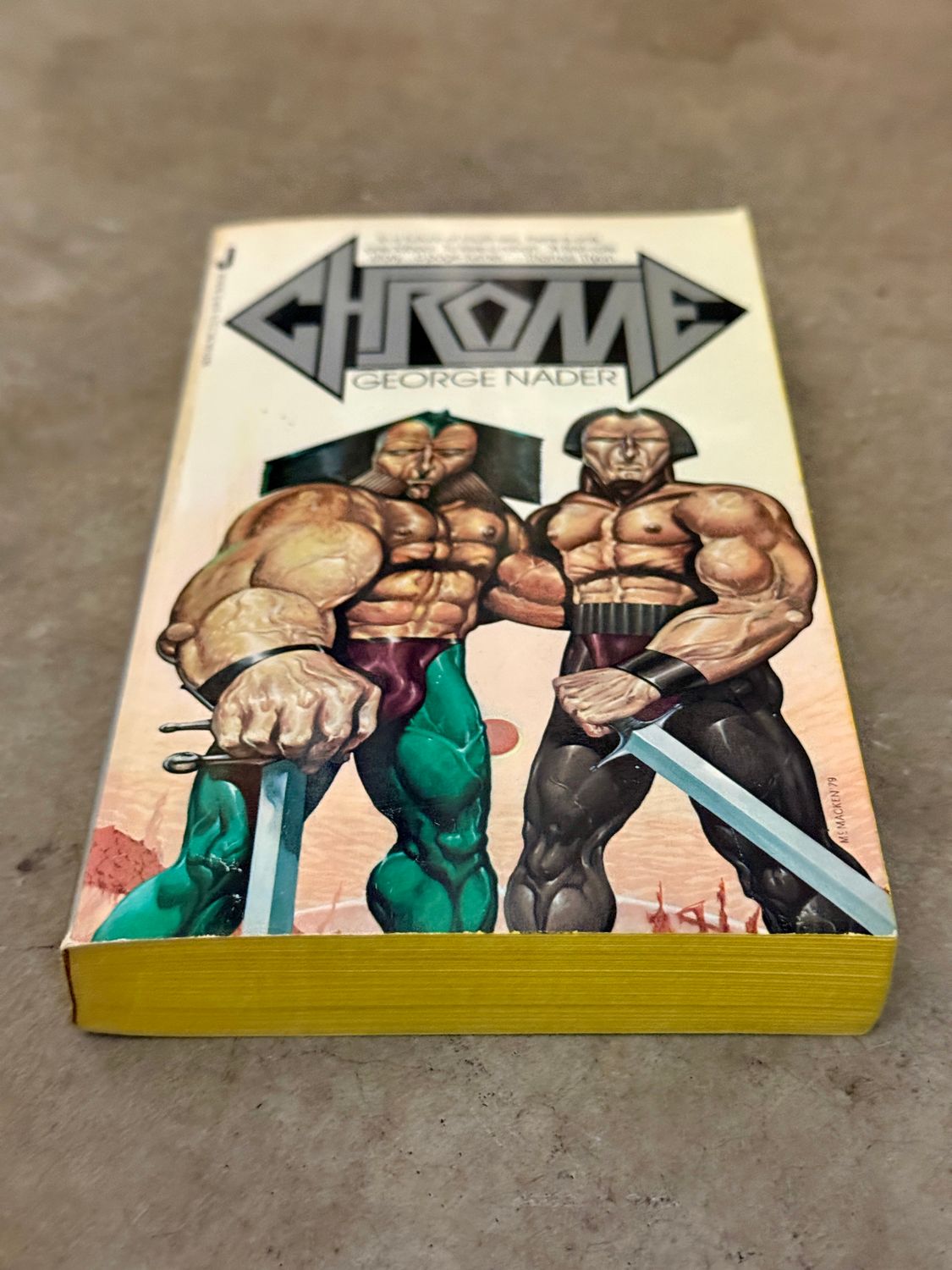 Chrome by George Nader (1979 Jove First Paperback Edition, Vintage Mass-Market Sci-Fi)