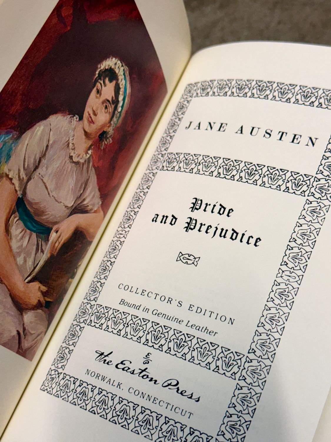 Pride and Prejudice by Jane Austen (Easton Press Collector’s Edition, 1996, Full Leather)