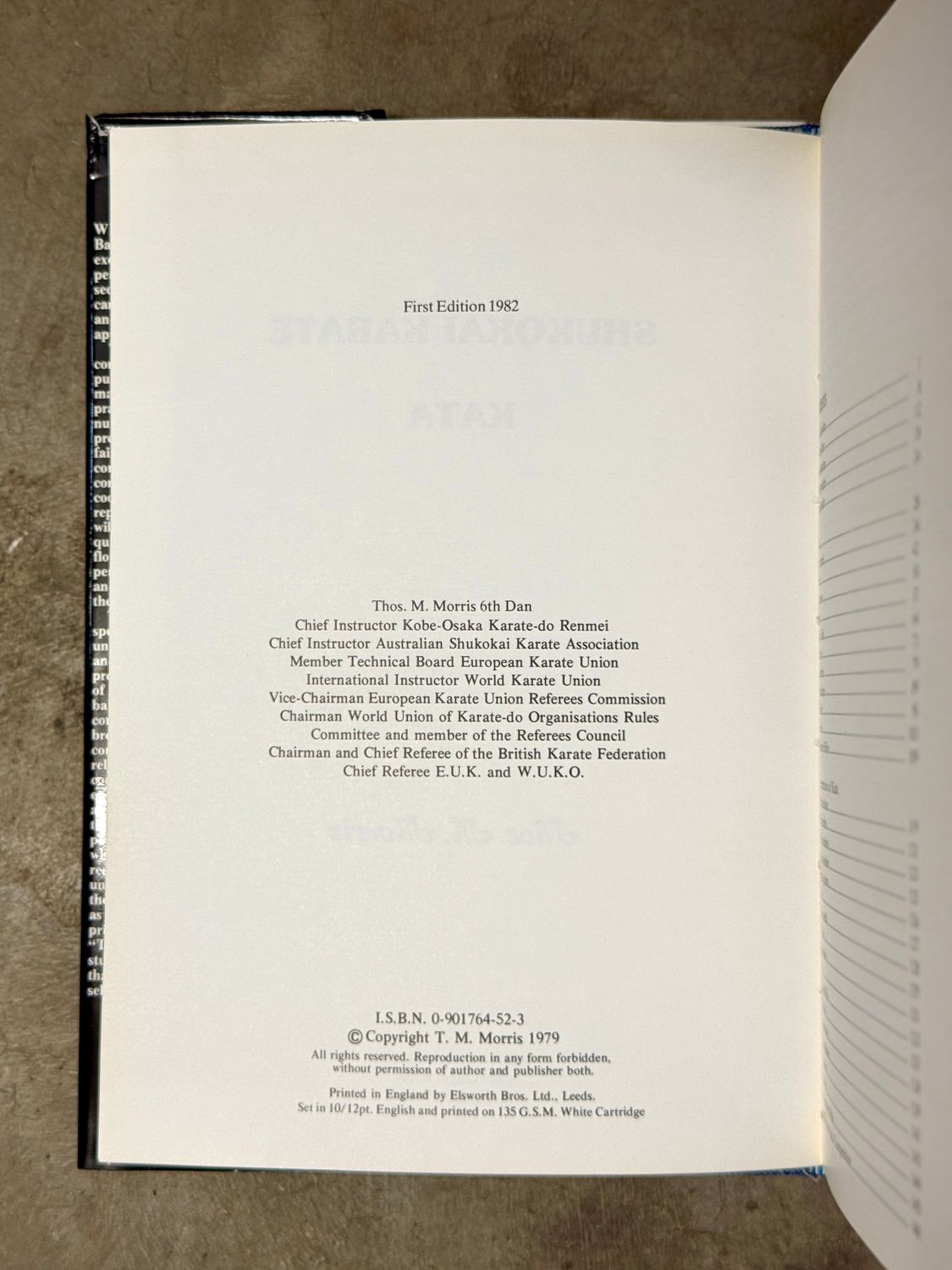 Shukokai Karate Kata by Thos. M. Morris (First Edition, 1982 Hardcover with Dust Jacket &amp; Original Slipcase)