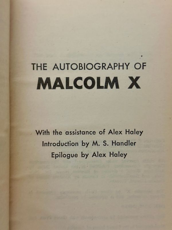 The Autobiography of Malcolm X as Told to Alex Haley (Ballantine Books Mass-Market Paperback, 11th Printing, 1983)