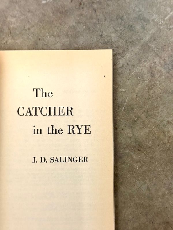 The Catcher in the Rye by J. D. Salinger (Signet D1667, 20th Printing, February 1962)